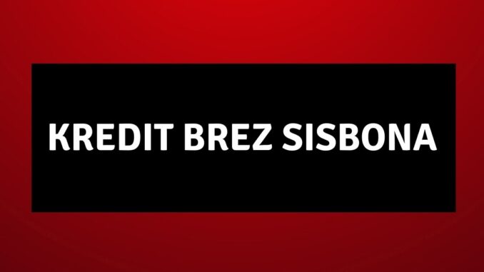 Kredit brez SISBONA