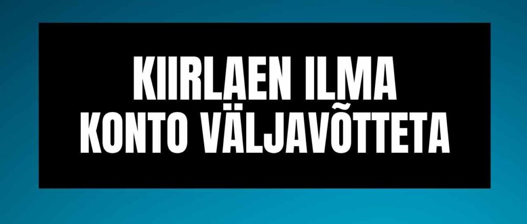 Kiirlaen ilma Konto Väljavõtteta