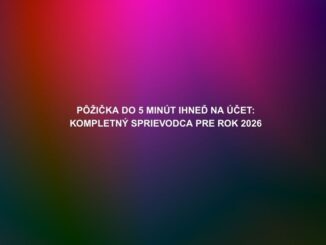 Pôžička do 5 minút