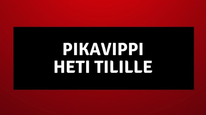 Pikavippi heti tilille