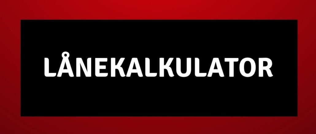 lånekalkulator