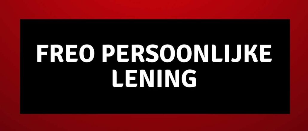 Freo Persoonlijke Lening